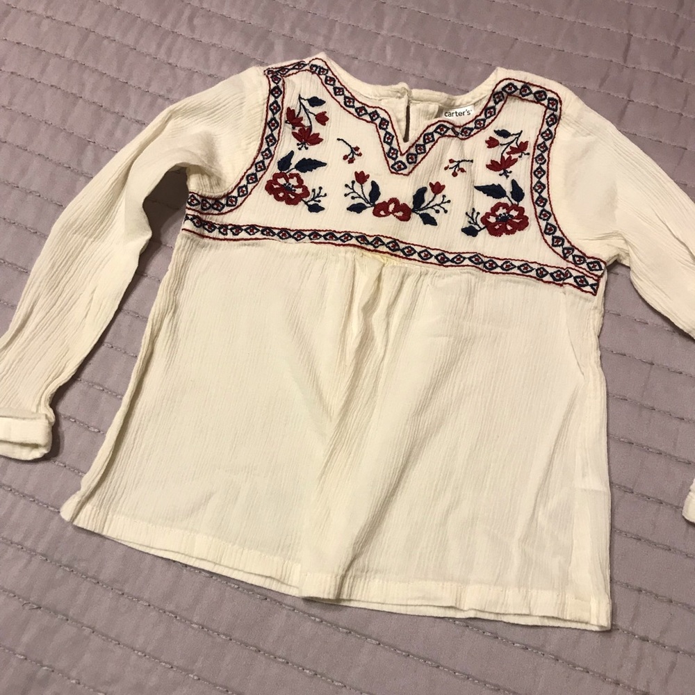 Carters Embroidered Top